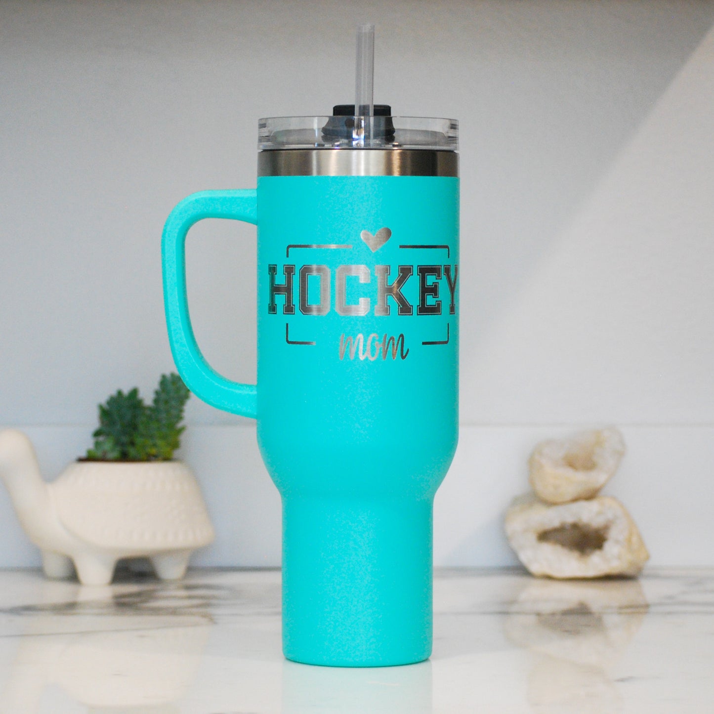 Hockey Customizable Player Name & Number 40 oz Quencher (YETI option available!)