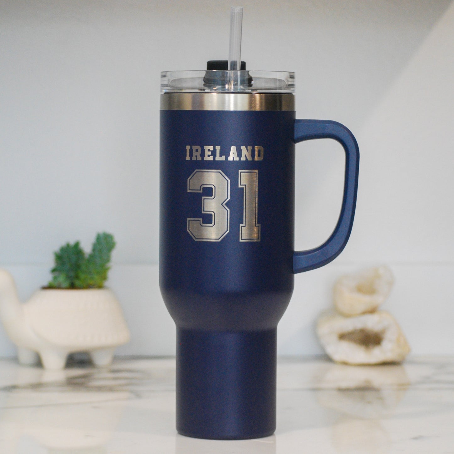 Hockey Customizable Player Name & Number 40 oz Quencher (YETI option available!)