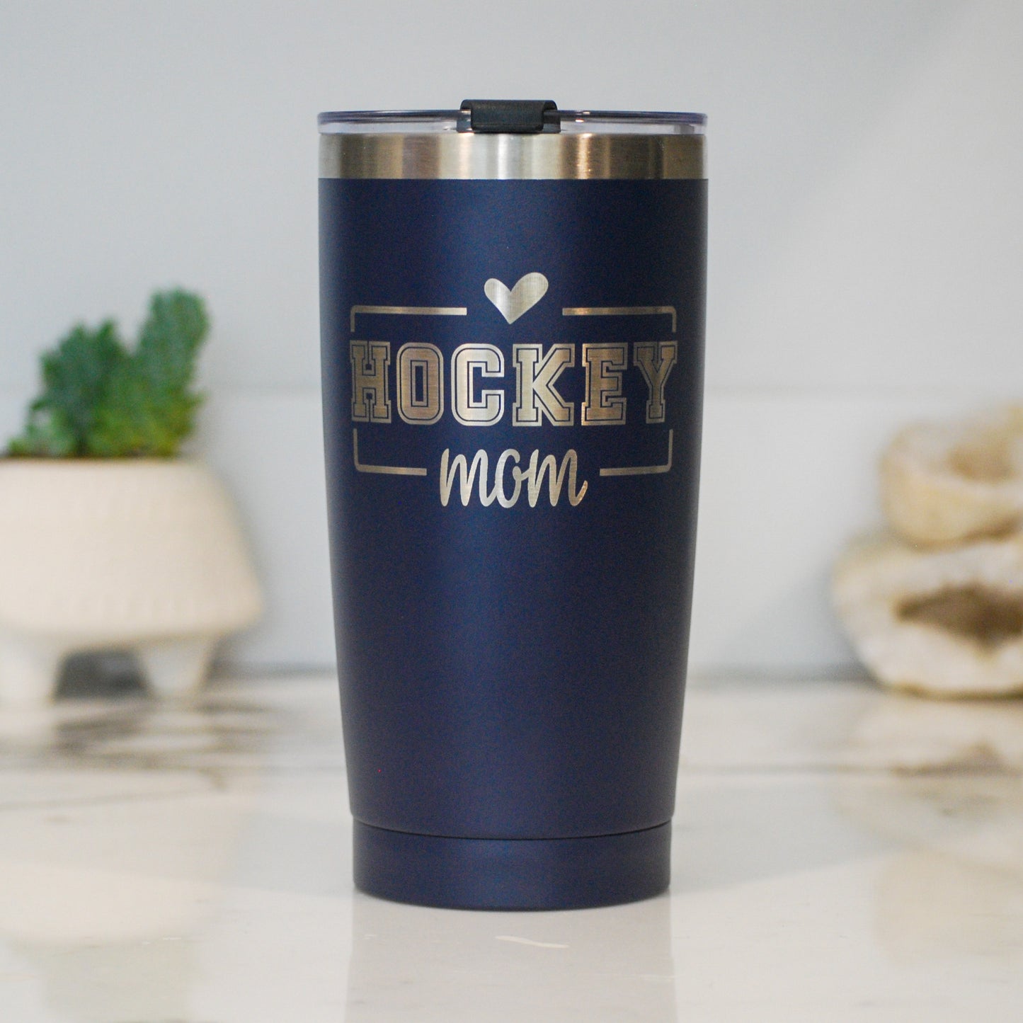 Hockey Customizable Player Name & Number 20 oz Tumbler (YETI option available!)