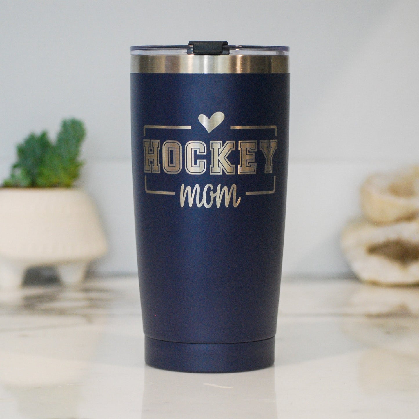 Hockey Customizable Player Image Name & Number 20 oz Tumbler (YETI option available!)